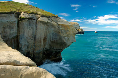 Rock formations at seaside