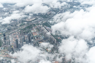 Shenzhen city building complex, guangdong province, china