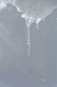 Frozen water in sky