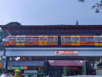 Low angle view of building against clear sky