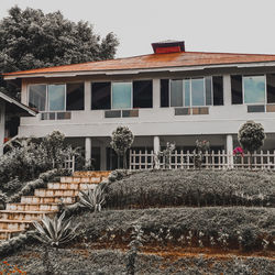 Low angle view of building against sky