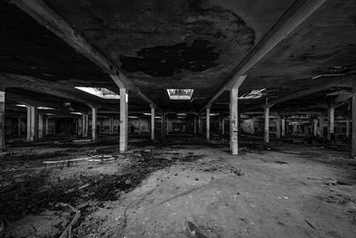 Interior of abandoned building