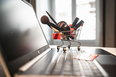 People sitting on chair in store