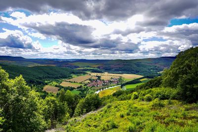 Scenic view of landscape against sky