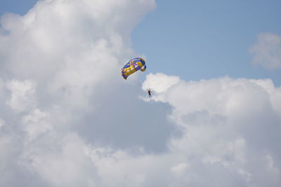 Low angle view of parachute