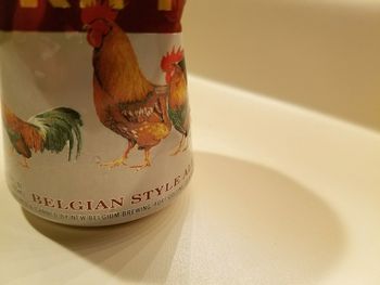 Close-up of carving on wall