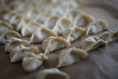 Close up of dumplings