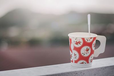 Close-up of coffee cup