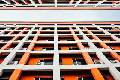 Low angle view of a hotel building in the city