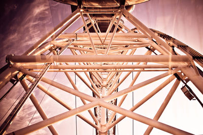 Low angle view of bridge against sky