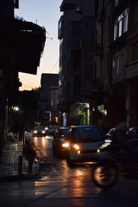 City street at night