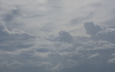 Low angle view of clouds in sky