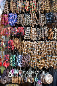 Full frame shot of candies for sale at market stall