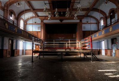 Empty boxing ring