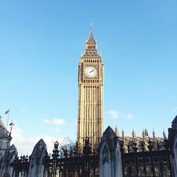 Low angle view of big ben