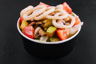 Close-up of food in bowl on table