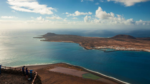 Panoramic view of sea against sky
