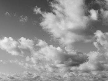 Low angle view of cloudy sky