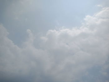 Low angle view of clouds in sky