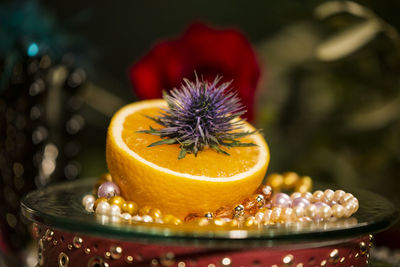 Close-up of orange fruit