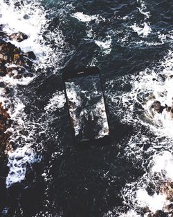 Close-up of rippled water