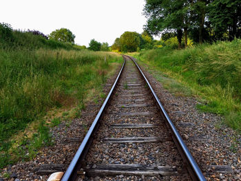 Railroad tracks in winter