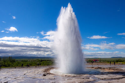 Strokkur geysir in iceland