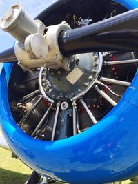 Close-up of airplane