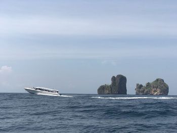 Scenic view of sea against sky