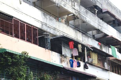 Low angle view of residential building