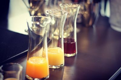 Close-up of drink on table