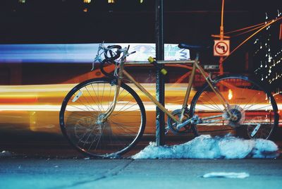 Train at night