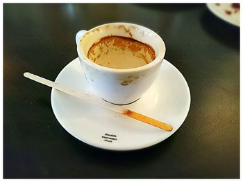 Close-up of coffee cup