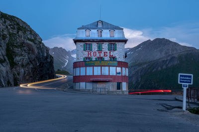 View of building against cloudy sky