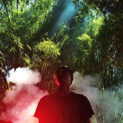 Woman standing in park