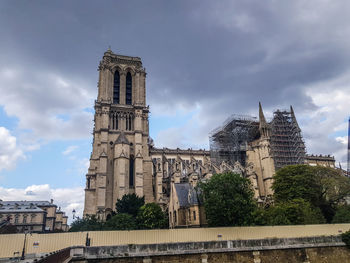 Low angle view of historical building against sky