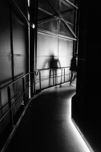 Empty corridor of building