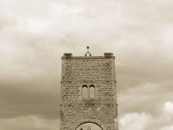 Low angle view of building against sky