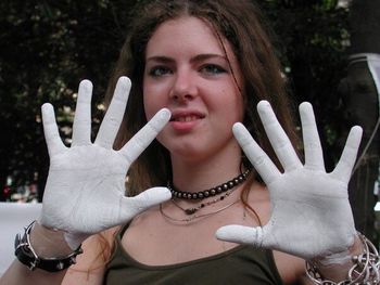 Portrait of young woman