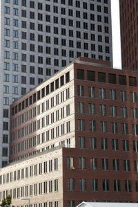 Low angle view of buildings in city