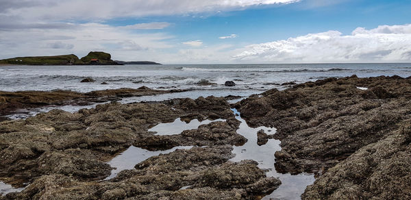 Scenic view of sea against sky