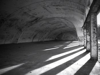 Road passing through tunnel