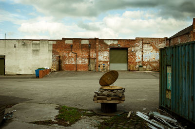 Abandoned built structure against sky