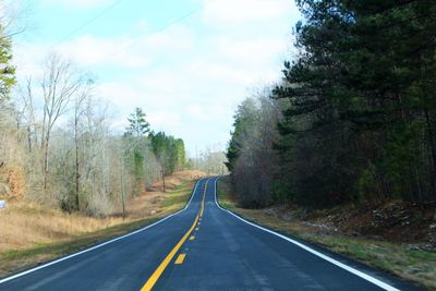 Road passing through landscape