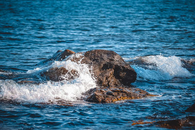 View of sea waves