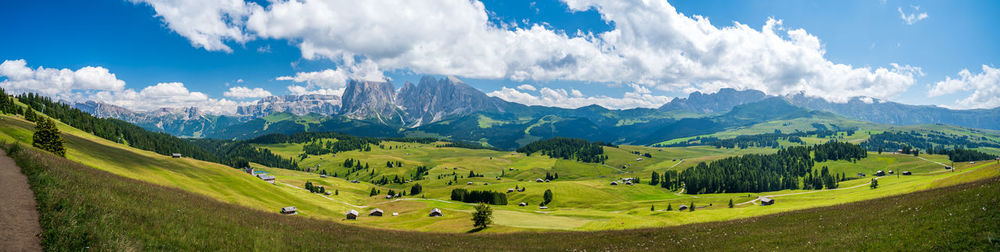 Panoramic view of landscape against sky