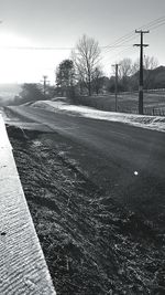 Road along landscape