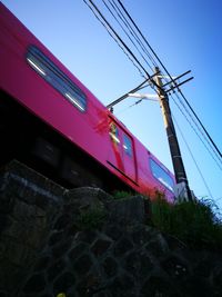 Low angle view of built structure against clear sky