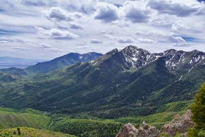 Rocky mountain wasatch front butterfield canyon oquirrh mountains utah, united states.