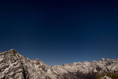 Low angle view of star field against star field